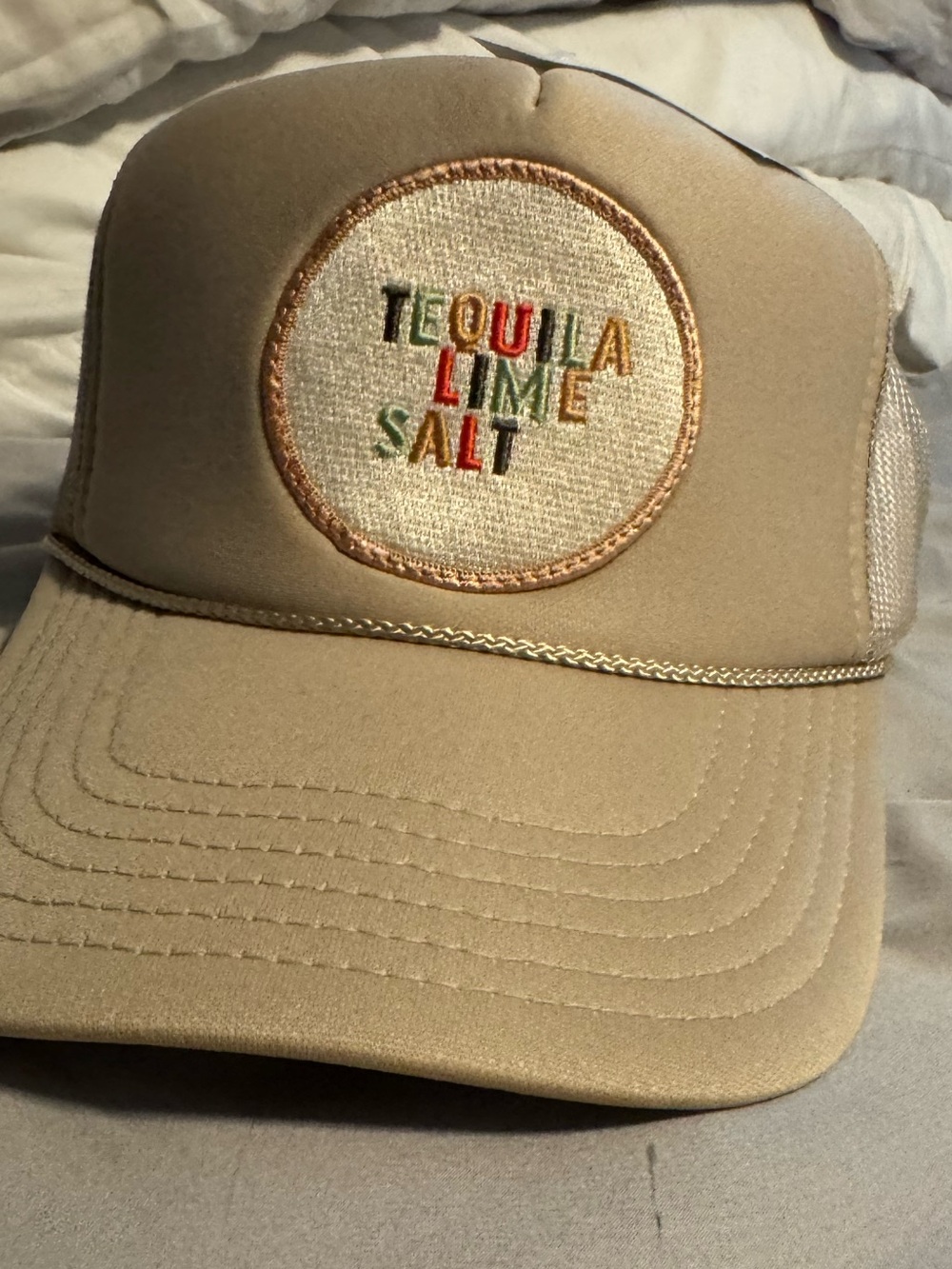 Nordstrom Tan Trucker Hat with Mesh Back - Picture 1 of 2